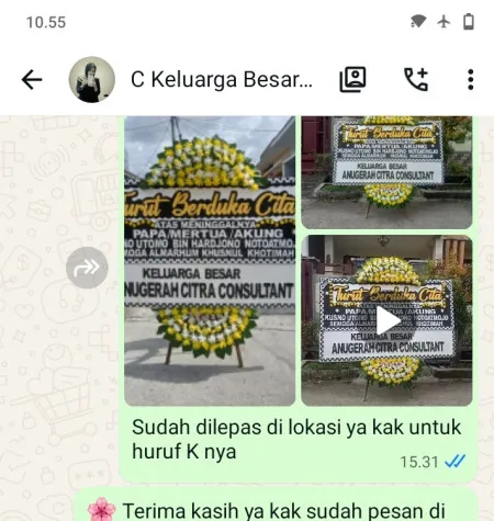 Pengiriman Papan Bunga Duka Tanjungsari Cilebar