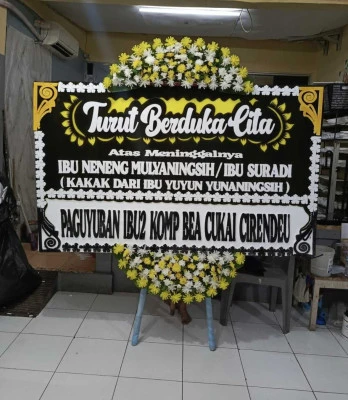 Papan Bunga di Tanjungsari Cilebar
